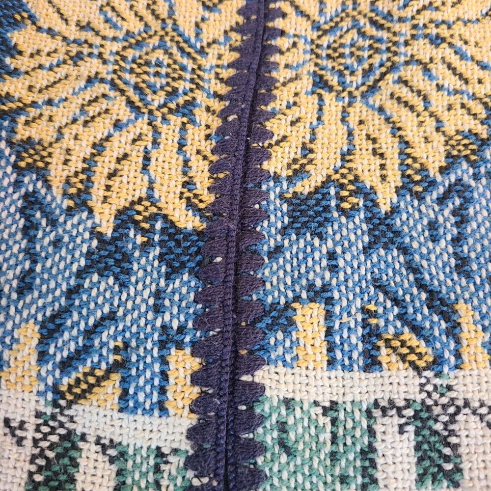 Vtg Sugar Street Weevers Knit Vest Lrg 100% Cotton Made USA Sunflowers Lady Bug - Picture 6 of 11